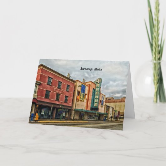 Anchorage Cityscape Kaart (Voorkant)