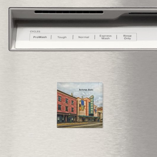 Anchorage Cityscape Magneet (Insitu (Vaatwasser))