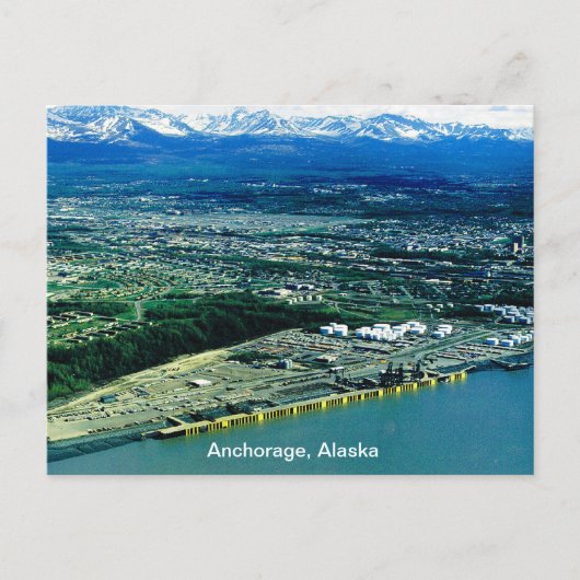 Anchorage, Uitzicht Alaska Briefkaart (Voorkant)