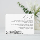 Anchorage Wedding Hotel Kamer Blok Details Informatiekaartje (Staand voorkant)