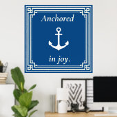 Anchored in Joy  Poster (Thuiskantoor)