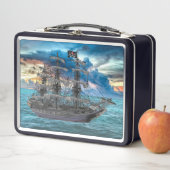 ANCHORED PIRATE SHIP OP SUNSET (In situ)