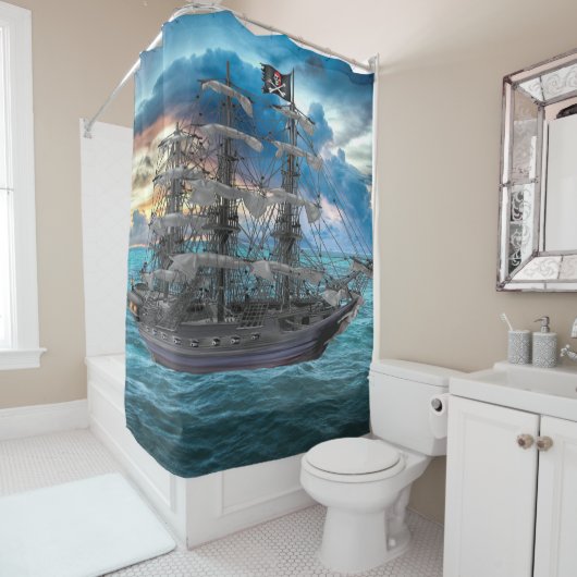 ANCHORED PIRATE SHIP OP SUNSET DOUCHEGORDIJN (In situ)