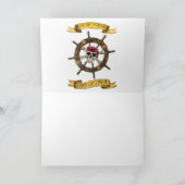 ANCHORED PIRATE SHIP OP SUNSET KAART (Binnen)