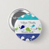 Anchors-a-Whale Ronde Button 5,7 Cm (Voorkant /achterkant)