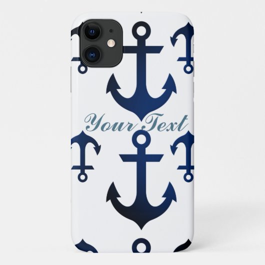 Anchors Ahoy Nautical Case-Mate iPhone Case (Achterkant)