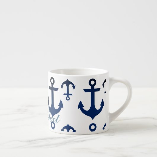 Anchors Ahoy Nautical Espresso Kop (Rechts)