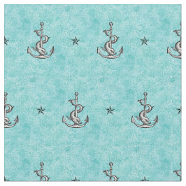Anchors and Stars Pattern - Festina Lente Stof