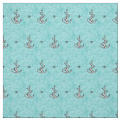 Anchors and Stars Pattern - Festina Lente Stof (Swatch)