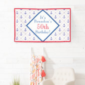 Anchors Away 50th Birthday Party Spandoek (Insitu)