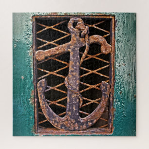 Anchor's Away - Antiek deur Italië - 20x20 - 676 p Legpuzzel