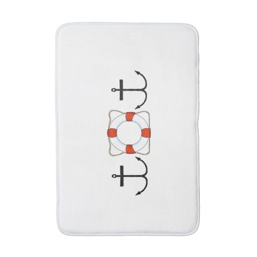 Anchors Away Bath Mat (Voorkant Verticaal)