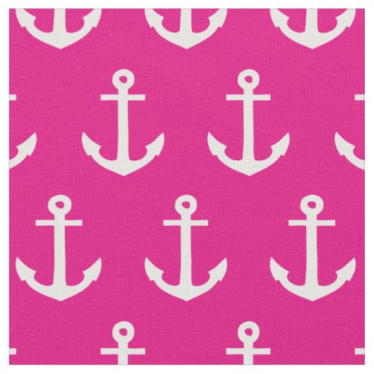 Anchors Away in Hot Pink | Stof (Close Up)