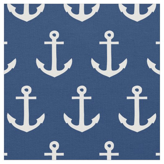 Anchors Away in Navy | Stof (Close Up)