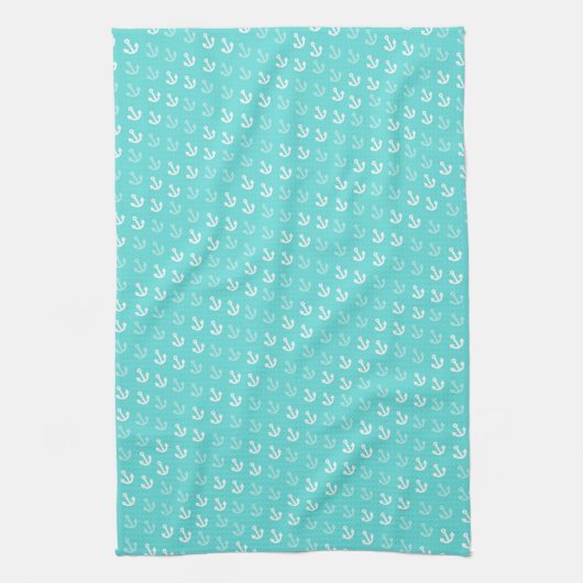 Anchors Away Kitchen Towel in Seafoam Theedoek (Verticaal)
