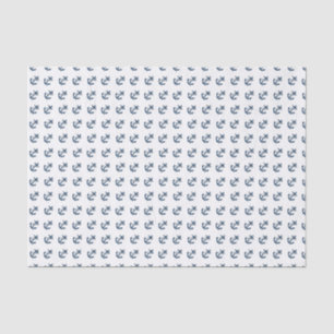 Anchors Away Nautical Personalize Tissuepapier