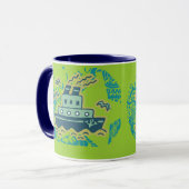 Anchors Away Tugboat Tshirts en GIfts Mok (Voorkant links)