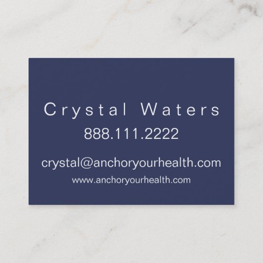 Anchors Away Visitekaartje (Achterkant)