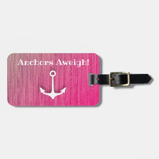 Anchors Aweigh Bagagelabel (Voorkant horizontaal)