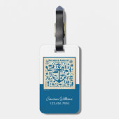 Anchors Aweigh. Bagagelabel (Achterkant verticaal)