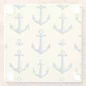 Anchors Aweigh Glazen Onderzetter (Achterkant)
