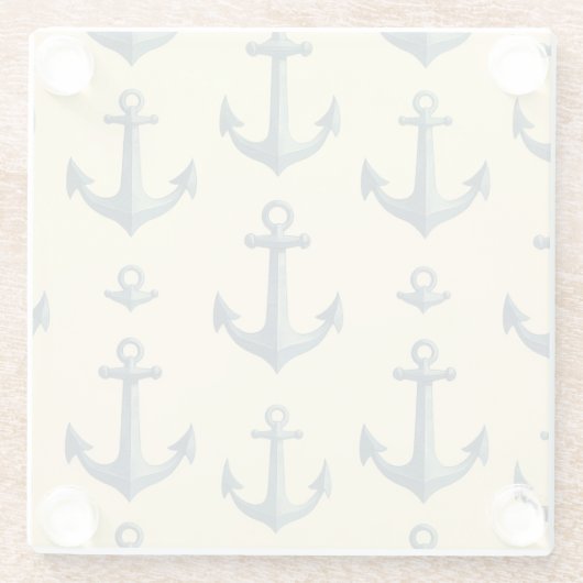 Anchors Aweigh Glazen Onderzetter (Achterkant)