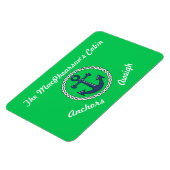 Anchors Aweigh Green Stateroom Deurmarkering Green Magneet (Linkerzijde)