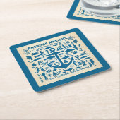 Anchors Aweigh. Kartonnen Onderzetters (Schuin)