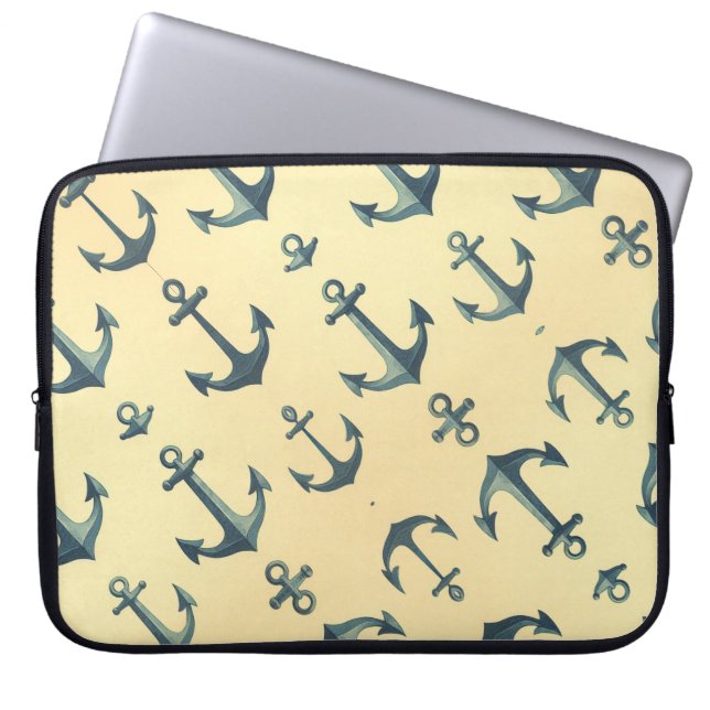 Anchors Aweigh Laptop Sleeve (Voorkant)