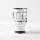 Anchors Aweigh Personalized Travel Mug Reisbeker (Center)