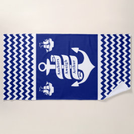 Anchors Aweigh Retirement Cruise Nautical Strandlaken