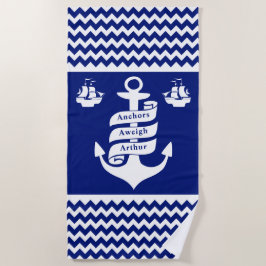 Anchors Aweigh Retirement Cruise Nautical Strandlaken