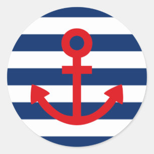 Anchors Aweigh Ronde Sticker