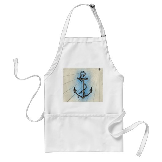 Anchors Aweigh Standaard Schort (Voorkant)