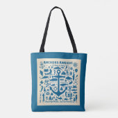 Anchors Aweigh. Tote Bag (Achterkant)