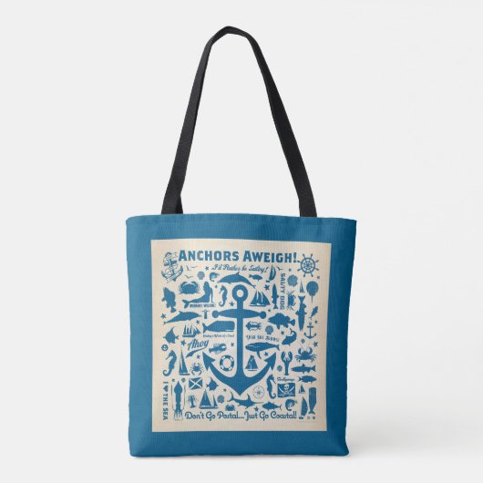Anchors Aweigh. Tote Bag (Achterkant)