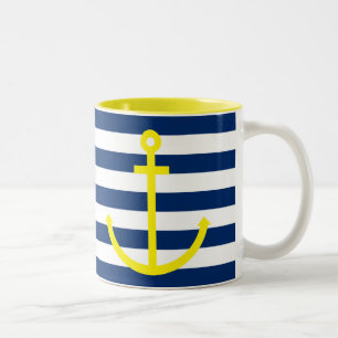 Anchors Aweigh Tweekleurige Koffiemok