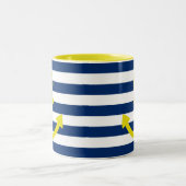 Anchors Aweigh Tweekleurige Koffiemok (Center)