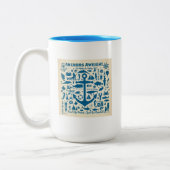 Anchors Aweigh. Tweekleurige Koffiemok (Links)