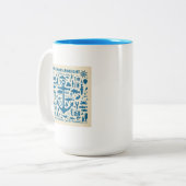 Anchors Aweigh. Tweekleurige Koffiemok (Voorkant links)