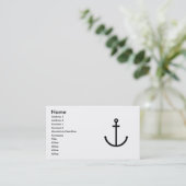 Anchors Aweigh Visitekaartje (Staand voorkant)