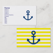 Anchors Aweigh Visitekaartje (Voorkant / Achterkant)