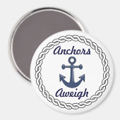 Anchors Aweigh White Magneet (Voorkant / Achterkant)