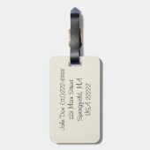 Anchors Gone Wild Bagagelabel (Achterkant verticaal)