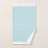 Anchors op lichtblauw bad handdoek (Handdoek)