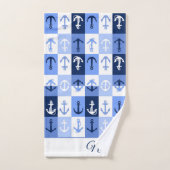 Anchors personalized bath towel set bad handdoek (Handdoek)