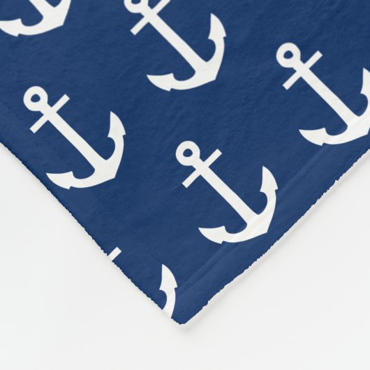Anchors voor de Rode en Navy weg | Fleece Blanket (Hoek)
