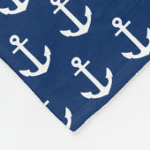 Anchors voor de Rode en Navy weg | Fleece Blanket Deken (Hoek)