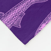 Anchovypatroon - Licht violet en diep Paarse Fleece Deken (Hoek)
