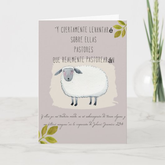 Ancianos DE cong. van DE gracias paragraaf los van Bedankkaart (Voorkant)